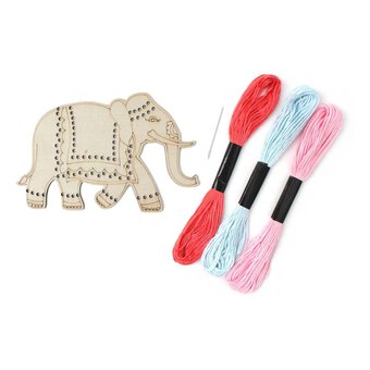 Elephant Wooden Threading Kit