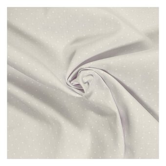 Cream Lacquer Spot Polycotton Fabric by the Metre