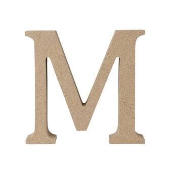 MDF Wooden Letter M 8cm image number 5
