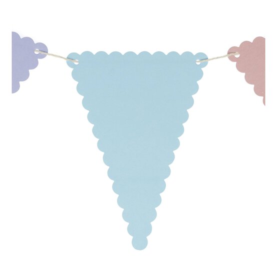 Pastel Scalloped Edge Bunting 5m image number 3