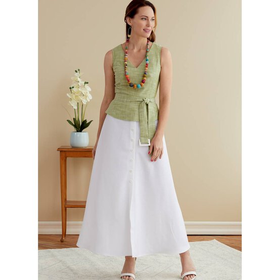 Butterick Dress and Sash Sewing Pattern B6759 (6-14) image number 4
