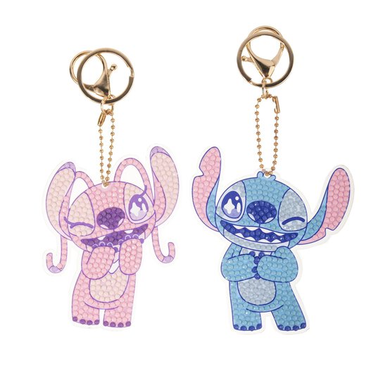Crystal Art Stitch and Angel Keyring Set image number 2