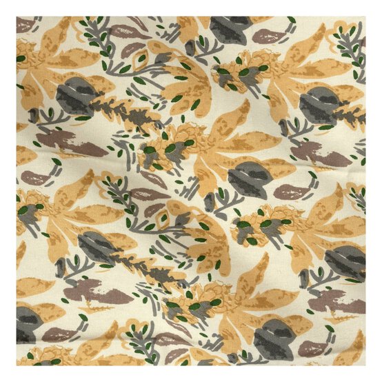 Leaf Print Cotton Fat Quarters 4 Pack image number 4