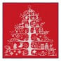 Red Christmas Tree Cross Stitch Kit 30cm x 30cm image number 2