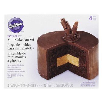 Wilton Tasty-Fill Mini Cake Pan Set 4 Pieces