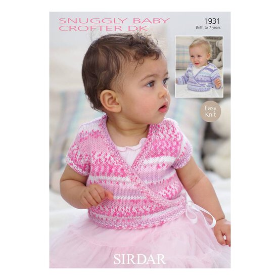 Sirdar Snuggly Crofter DK Girls' Ballet Cardigan Digital Pattern 1931 image number 1
