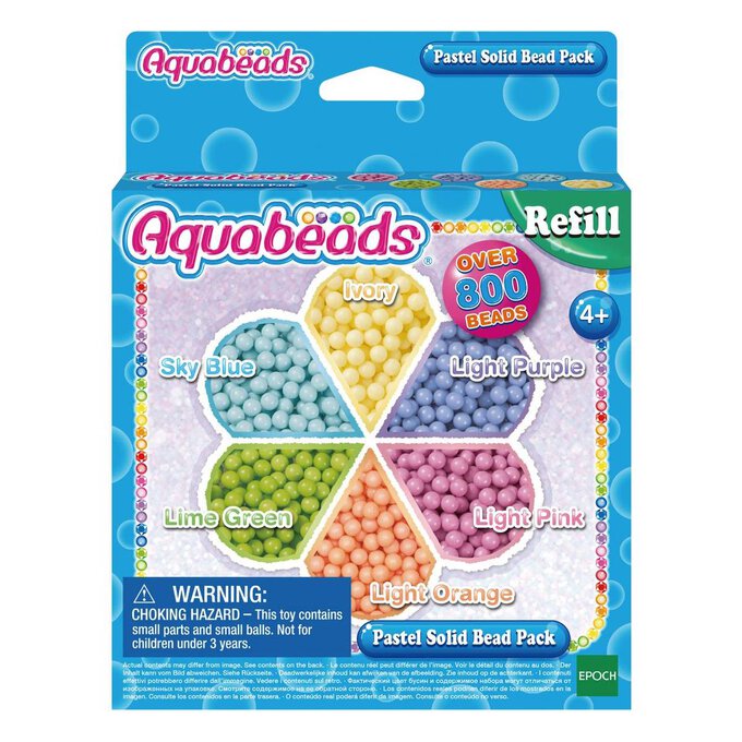 Aquabeads Pastel Solid Beads 800 Pack image number 1