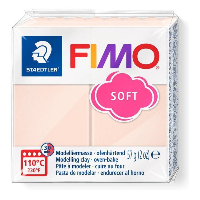 Fimo Soft Pale Pink Modelling Clay 57g image number 1