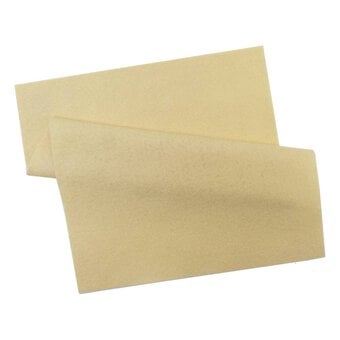 Buttercream Polyester Felt Sheet A4