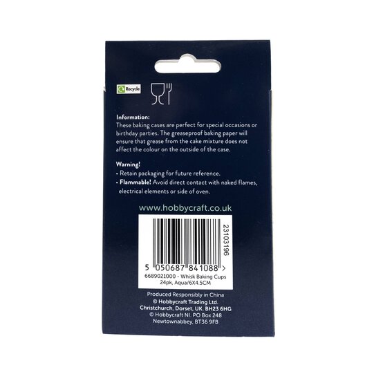 Whisk Aqua Baking Cups 24 Pack image number 6