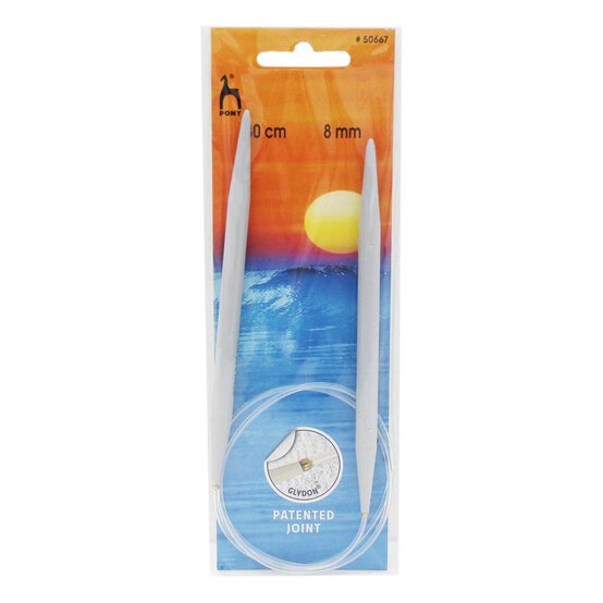 Pony Circular Knitting Needles 8mm x  80cm