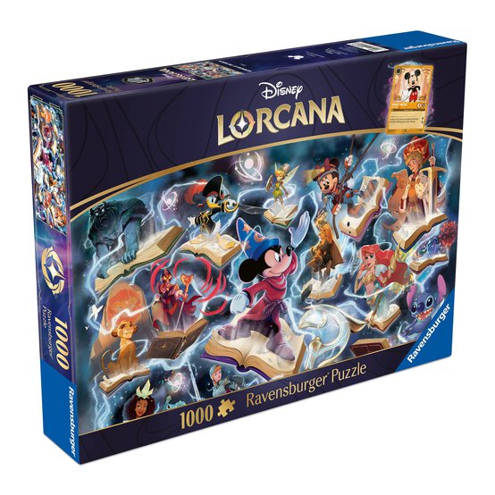 Disney Lorcana Glimmers of the Realm Steel Jigsaw Puzzle 1000 Pieces image number 1