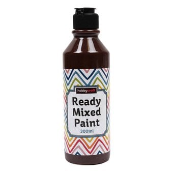 Brown Ready Mixed Paint 300ml