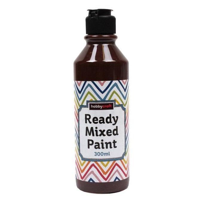 Brown Ready Mixed Paint 300ml image number 1