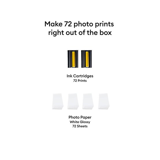 Cricut StickerPix Print + Cut Photo Paper and Ink Cartridge Set 72 Pack image number 3