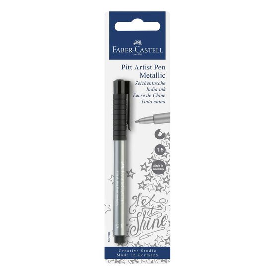 Faber-Castell Silver Metallic Pitt Artist Pen image number 1