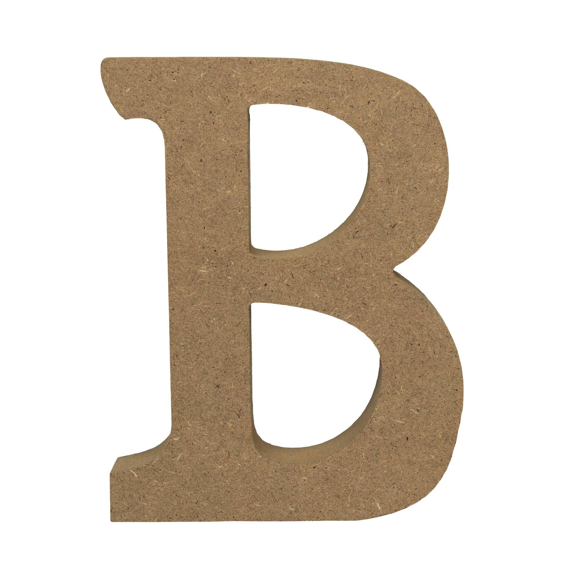 MDF Wooden Letter B 13cm | Hobbycraft
