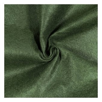 Olive Green Felt Fabric by the Metre