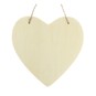 Hanging Wooden Heart Plaque 18cm image number 1