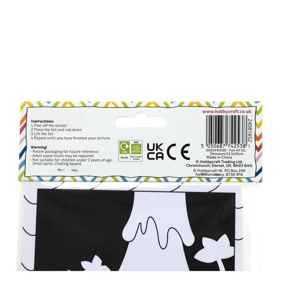 Dinosaur Foil Art Kit image number 7