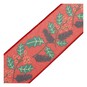 Holly and Berries Wire Edge Printed Ribbon 63mm x 3m image number 3