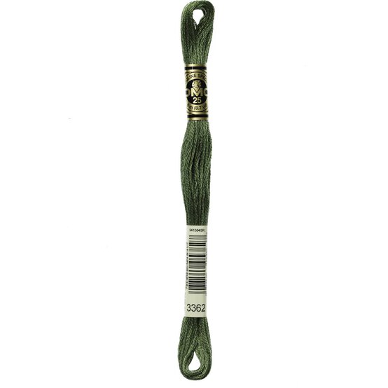 DMC Green Mouline Special 25 Cotton Thread 8m (3362) image number 3