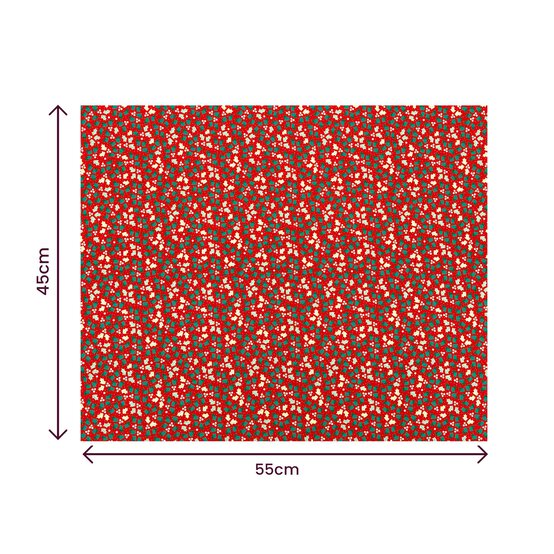 Holly and Poinsettia Fat Quarters 5 Pack image number 7