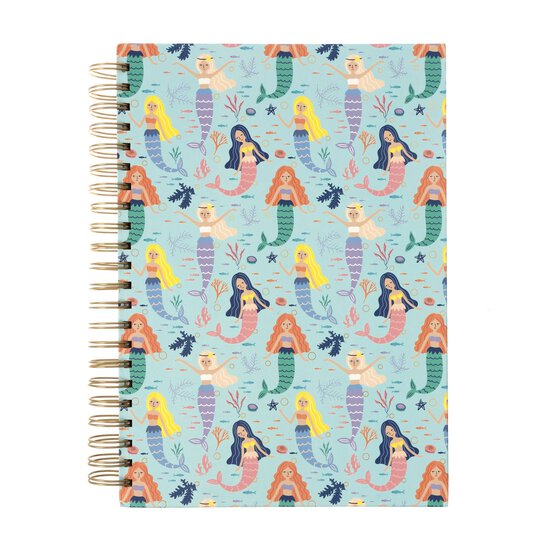 Mermaid Hardback Spiral Notebook A4 image number 1