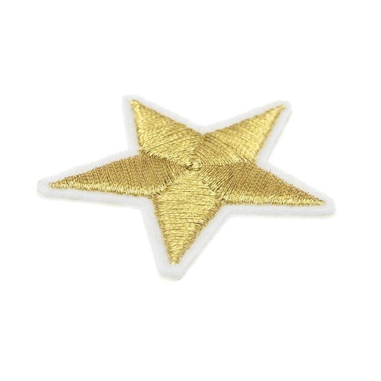 Gold Star Iron-On Motifs 3 Pack image number 3