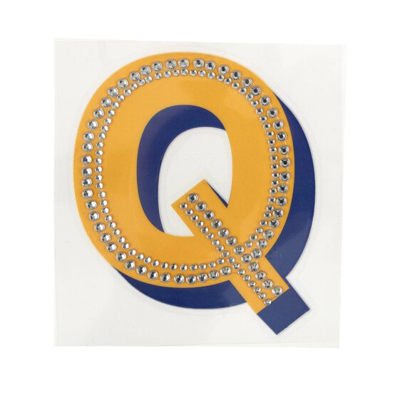 Cold Transfer and Bling Letter Q Sticker Set image number 2
