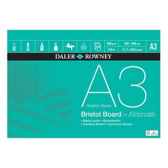 Daler-Rowney Graphic Series Bristol Board A3 20 Sheets