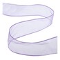 Lilac Wire Edge Organza Ribbon 63mm x 3m image number 1