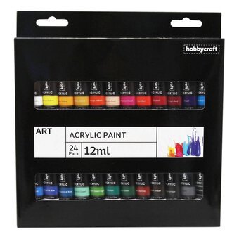 Acrylic Paint Set 12ml 24 Pack