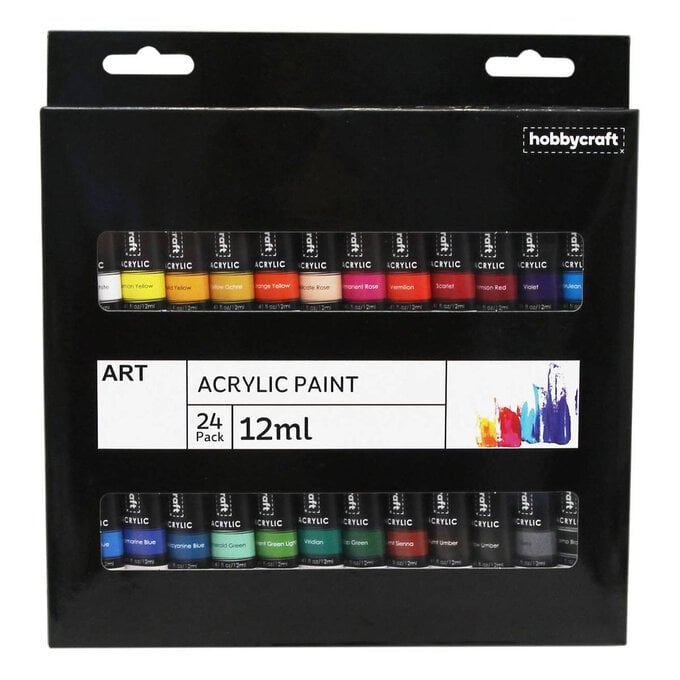 Acrylic Paint Set 12ml 24 Pack image number 1