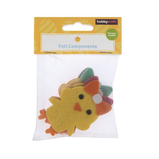 Felt Chicks with Bows 4 Pack image number 3
