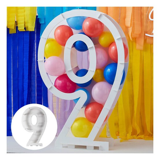 Ginger Ray Balloon Mosaic Number Frame 9 image number 1