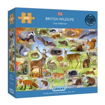 Gibsons British Wildlife Jigsaw Puzzle 500 Pieces