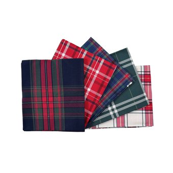 Patterned Check Fat Quarters 5 Pack