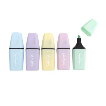 Mini Pastel Highlighters 5 Pack