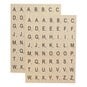 Wood Effect Alphabet Stickers 112 Pack image number 1
