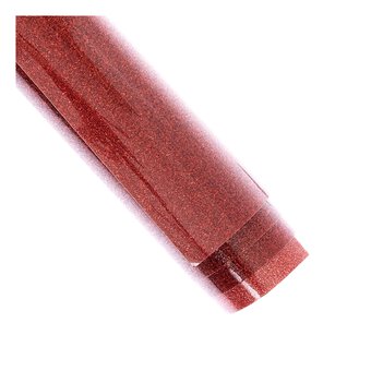 Siser Red Glitter Heat Transfer Vinyl 30cm x 50cm image number 3