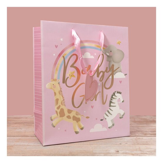 Baby Girl Gift Bag 26.5cm x 33cm  image number 2