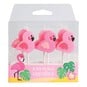 Baked With Love Novelty Flamingo Candles 6 Pack image number 1