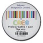 Silver Holographic Tape 12mm x 33m image number 2