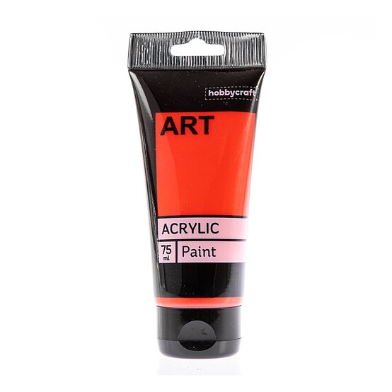 Bright Red Art Acrylic Paint 75ml image number 1