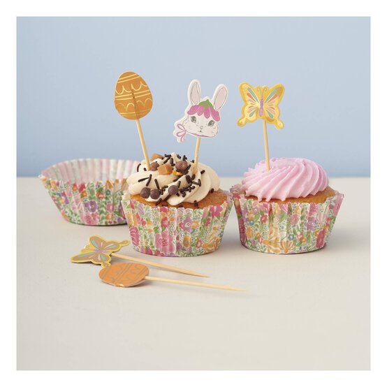 Spring Flowers Cupcake Kit 12 Pack image number 1
