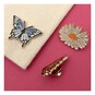 Butterfly and Daisy Metal Pin Badges 3 Pack image number 2