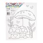 Mushroom Colour-in Canvas image number 1