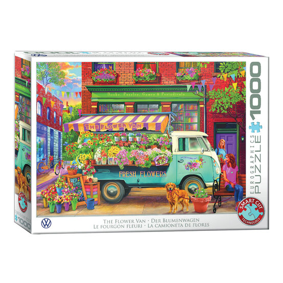 Eurographics The Flower Van Jigsaw Puzzle 1000 Pieces image number 1
