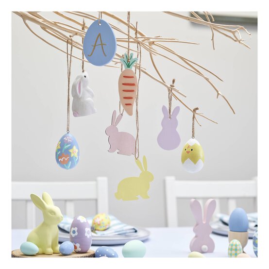 Hanging Ceramic Egg Decoration 12 Pack Bundle image number 2